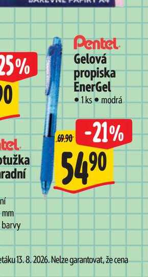 Gelová propiska EnerGel 1ks