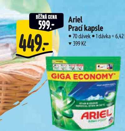Ariel Prací kapsle  70 dávek Albert
