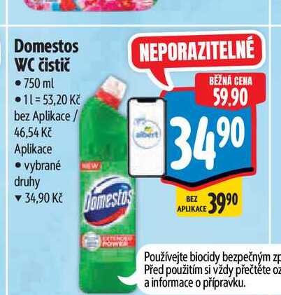 Domestos WC čistič 750 ml 