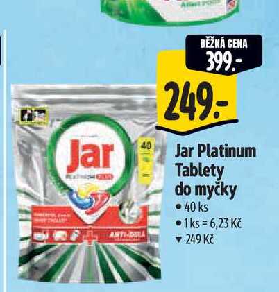 Jar Platinum Tablety do myčky 40 ks