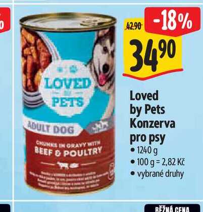   Loved by Pets Konzerva pro psy  1240 g 