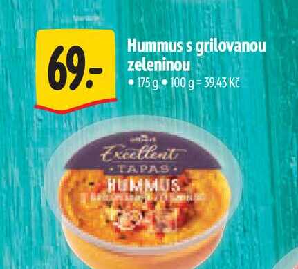 Hummus s grilovanou zeleninou 175 g