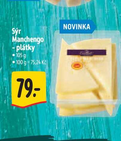 Sýr Manchengo - plátky 105 g  