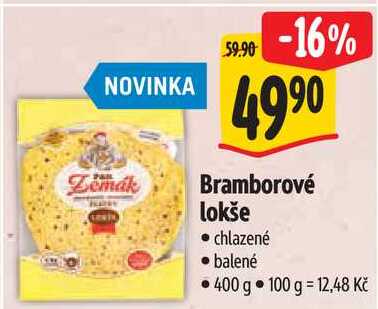 Bramborové lokše, 400 g