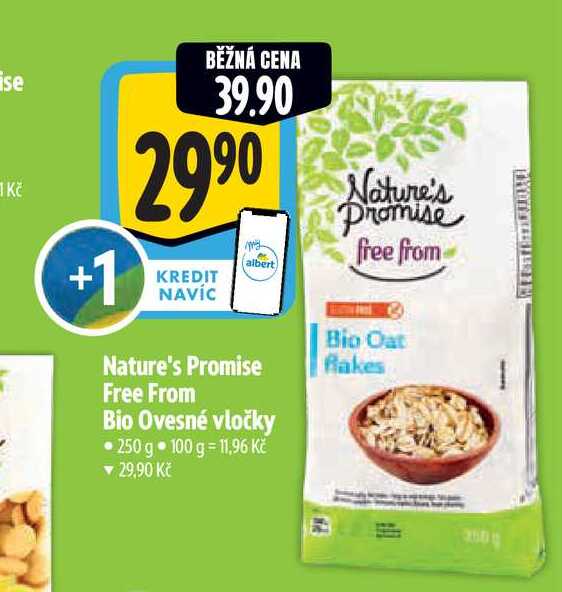   Nature's Promise Free From Bio Ovesné vločky 250 g 