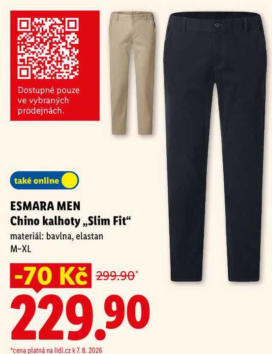 ESMARA MEN Chino kalhoty,,Slim Fit"