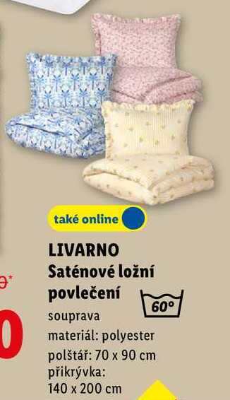 LIVARNO Saténové ložní povlečení, souprava