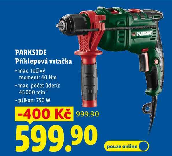 PARKSIDE Příklepová vrtačka