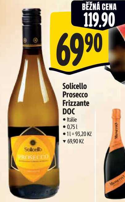 Solicello Prosecco Frizzante DOC, 0,75 l