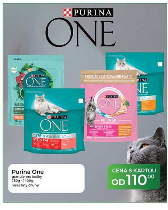 Purina One granule pro kočky 750g-1400g