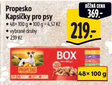 Propesko Kapsičky pro psy, 48x 100 g