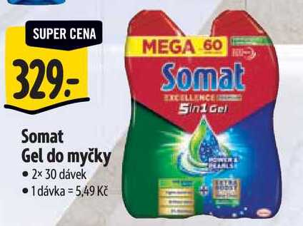 Somat Gel do myčky, 2x 30 dávek