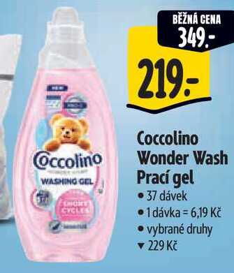 Coccolino Wonder Wash Prací gel, 37 dávek Albert