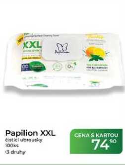 Papilion XXL čistící ubrousky 100ks