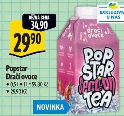 Popstar Dračí ovoce, 0,5 l