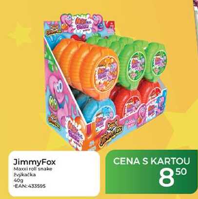 JimmyFox Maxxi roll snake žvýkačka 40g