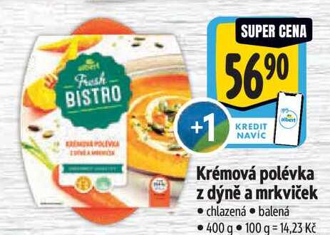 Krémová polévka z dýně a mrkviček, 400 g