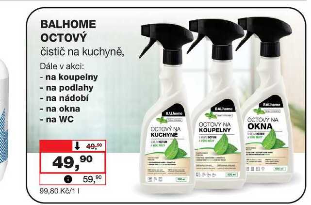 BALHOME OCTOVÝ čistič na kuchyně Barvy a laky drogerie 