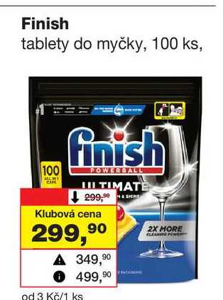 Finish tablety do myčky, 100 ks