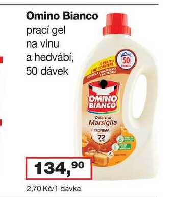 Omino Bianco prací gel na vinu a hedvábí, 50 dávek Barvy a laky drogerie 