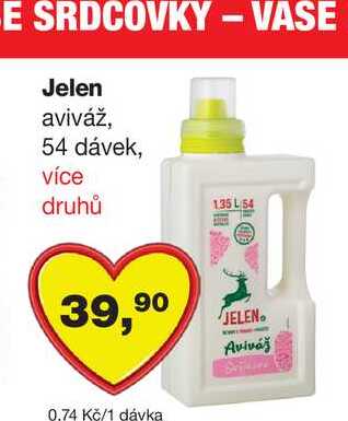 Jelen aviváž, 54 dávek Barvy a laky drogerie 