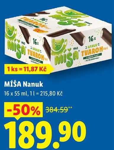 MÍŠA Nanuk, 16 x 55 ml