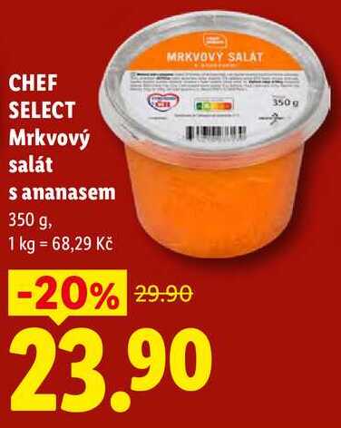 CHEF SELECT Mrkvový salát s ananasem, 350 g