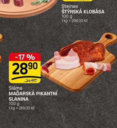 MAĎARSKÁ PIKANTNÍ SLANINA 100 g