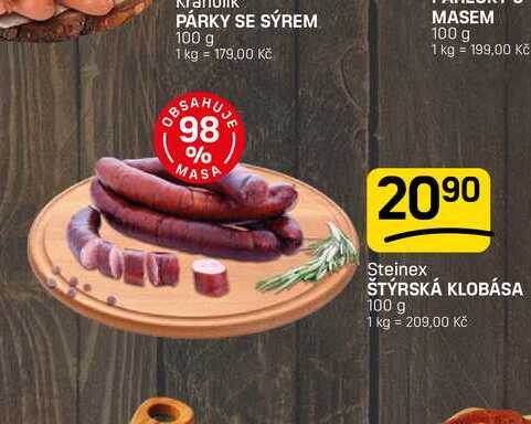 ŠTÝRSKÁ KLOBÁSA 100 g 