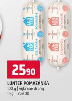 LUNTER POMAZÁNKA 100 g vybrané druhy