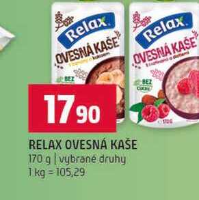 RELAX OVESNÁ KAŠE 170 g vybrané druhy