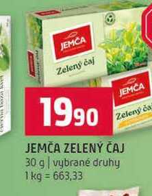 JEMČA ZELENÝ ČAJ 30 g vybrané druhy