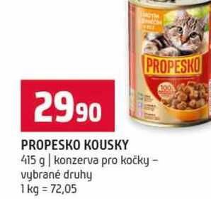PROPESKO KOUSKY 415 g konzerva pro kočky vybrané druhy