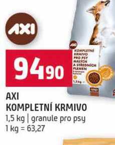 AXI KOMPLETNI KRMIVO 1,5 kg granule pro psy 