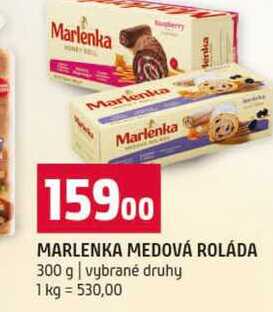MARLENKA MEDOVÁ ROLÁDA 300 g vybrané druhy