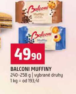 BALCONI MUFFINY 240-258 g vybrané druhy
