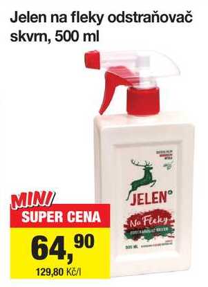 Jelen na fleky odstraňovač skvm, 500 ml
