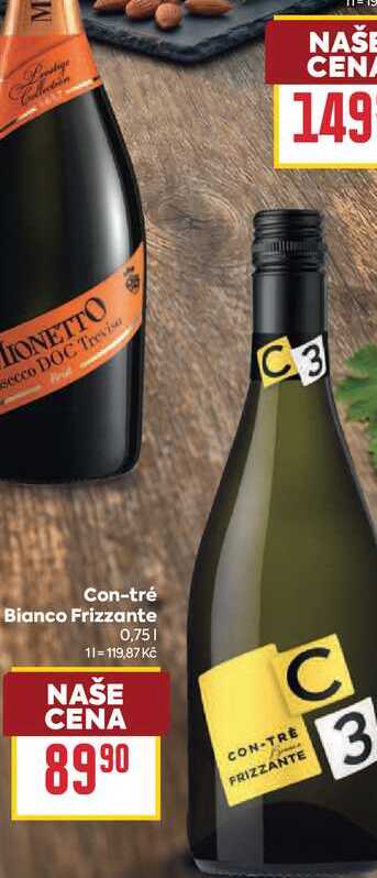 Con-tré Bianco Frizzante 0,75l
