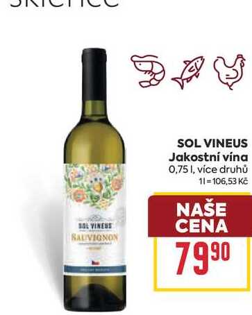 SOL VINEUS Jakostní vína 0,75l