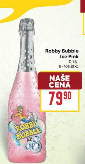 Robby Bubble Ice Pink 0,75l