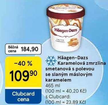 Häagen-Dazs Karamelová zmrzlina smetanová s polevou se slaným máslovým karamelem, 465 ml