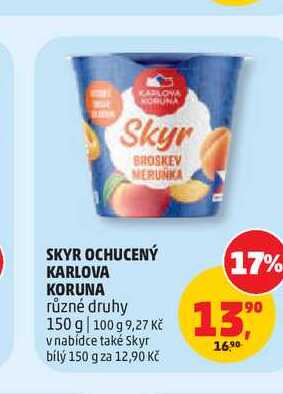 Skyr ochucený Karlova koruna 150g