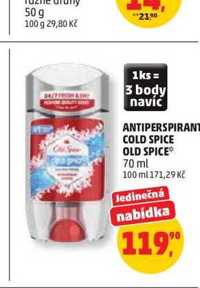 ANTIPERSPIRANT COLD SPICE OLD SPICE* 70 ml