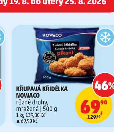 KŘUPAVÁ KŘIDÉLKA NOWACO různé druhy, mražená | 500 g