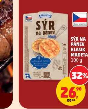 SÝR NA PÁNEV KLASIK MADETA 100 g