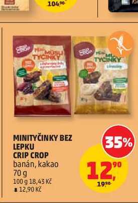 MINITYČINKY BEZ LEPKU CRIP CROP 70g
