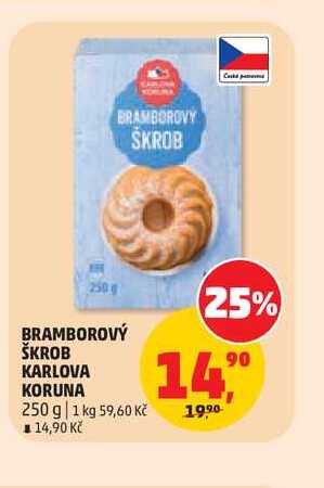 BRAMBOROVÝ ŠKROB KARLOVA KORUNA 250g