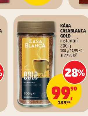 KÁVA CASABLANCA GOLD instantní 200 g