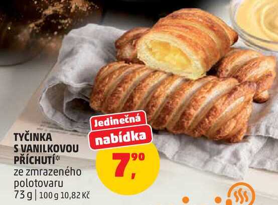 TYČINKA S VANILKOVOU PŘÍCHUTÍ* ze zmrazeného polotovaru 73 g