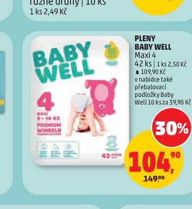 PLENY BABY WELL Maxi 4 42 ks